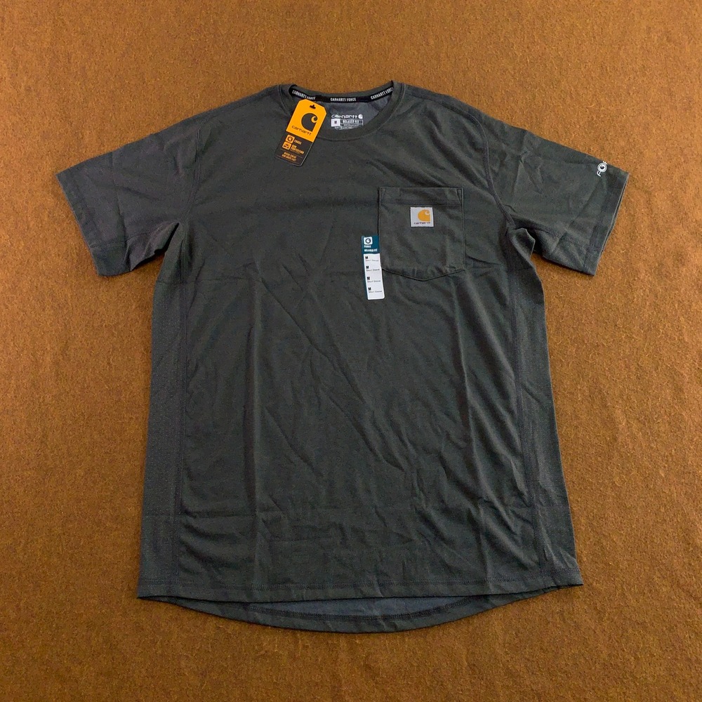 Carhartt Mens Medium Gray Force Relaxed Fit Midweight Pocket T-Shirt NWT